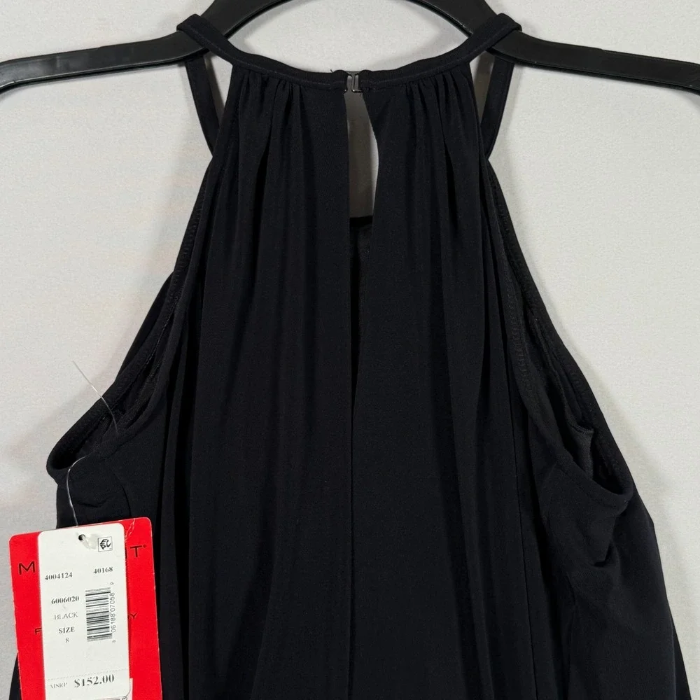 MAGICSUIT NWT Solid High-Neck One-Piece Swimsuit Black 8 Control Sexy $152‎ USA